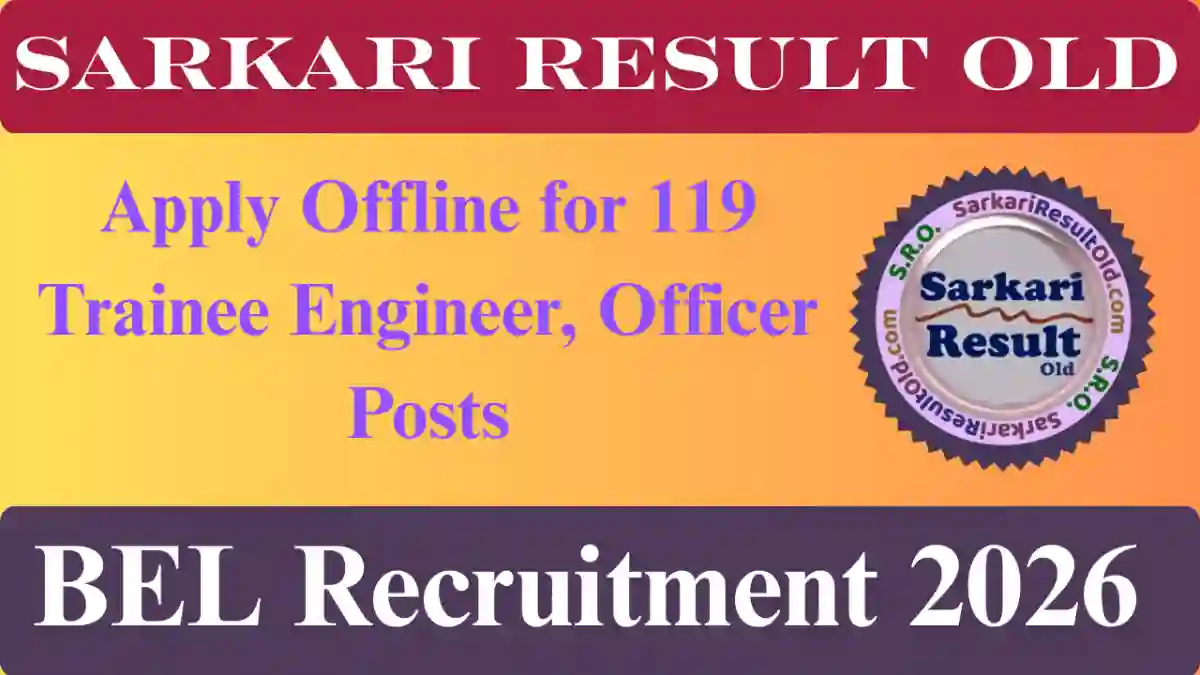 BEL Recruitment 2026