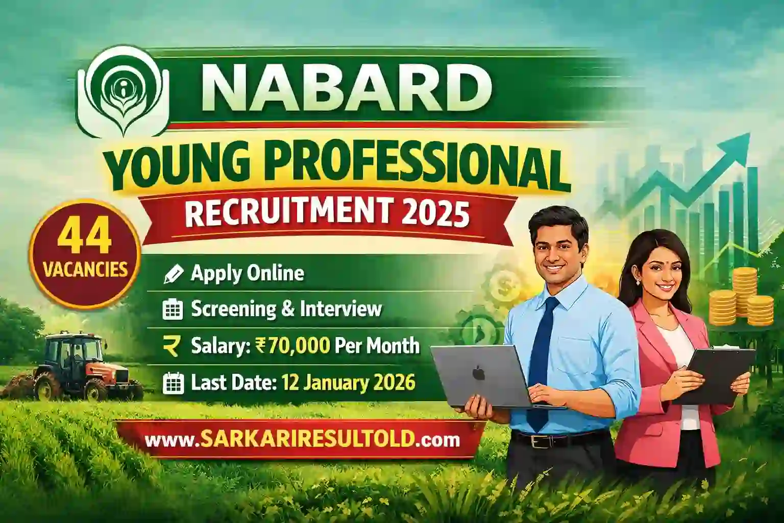 NABARD Young Professional Recruitment 2025 Apply Online for 44 Posts – Sarkari Result Old