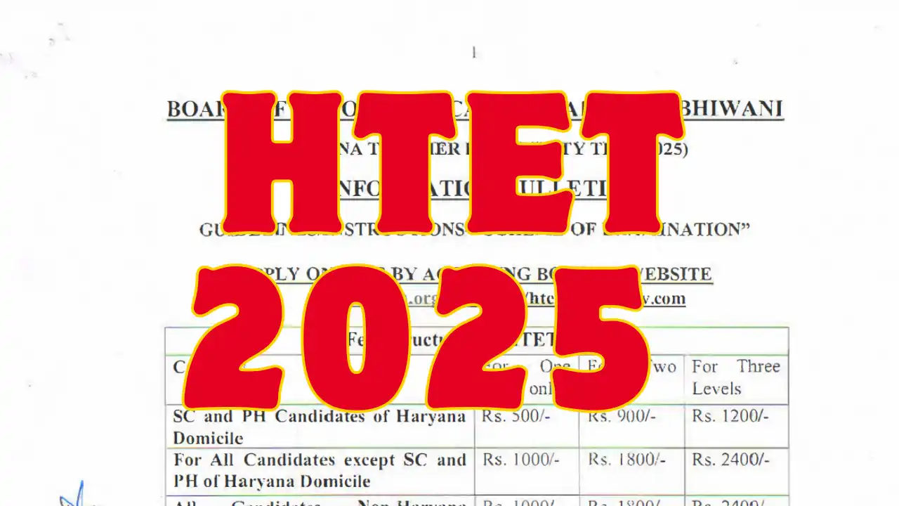 HTET 2025 Online Form