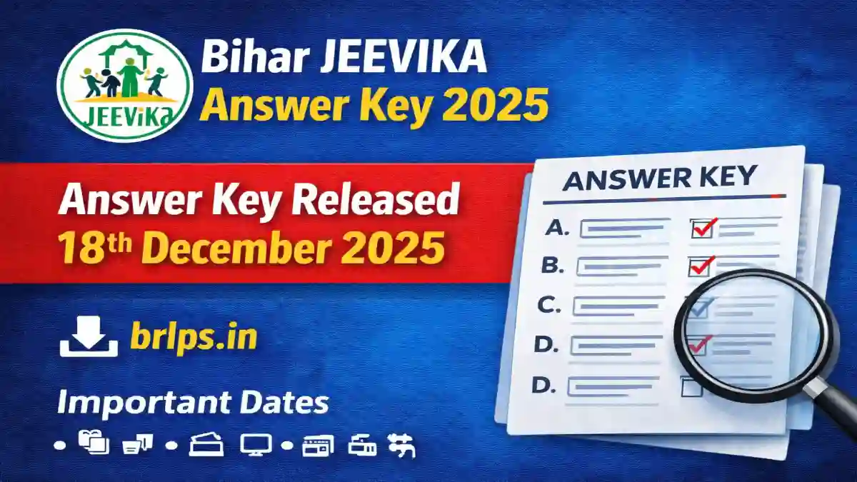 Bihar JEEVIKA Answer Key 2025