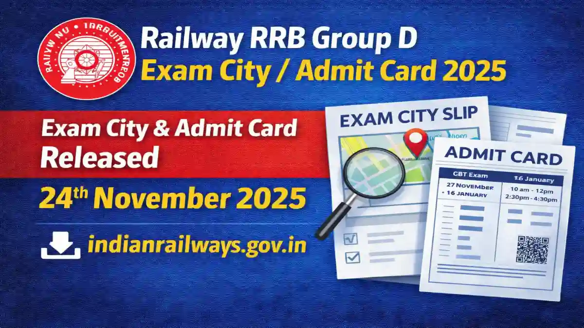 RRB Group D Admit Card 2025