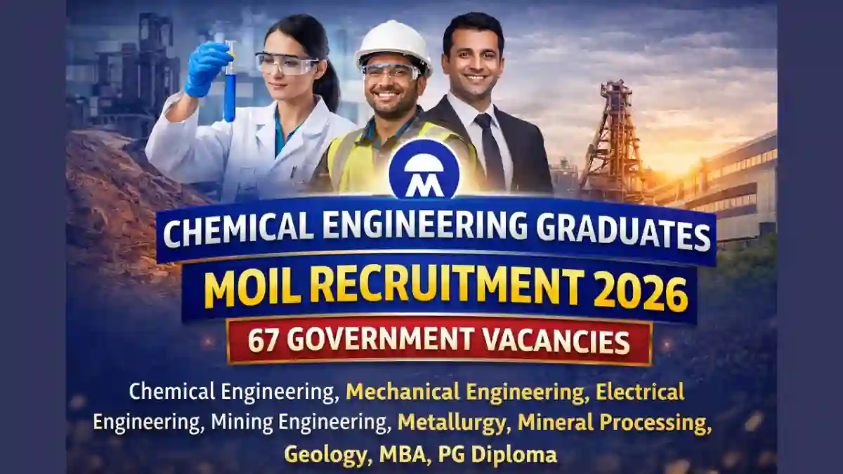 MOIL Recruitment 2026 Apply Online for 67 Vacancies