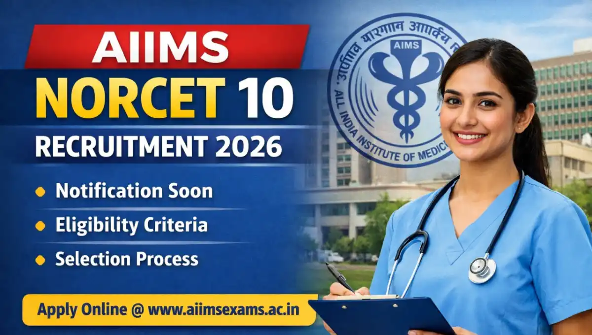 AIIMS NORCET 10 Recruitment 2026