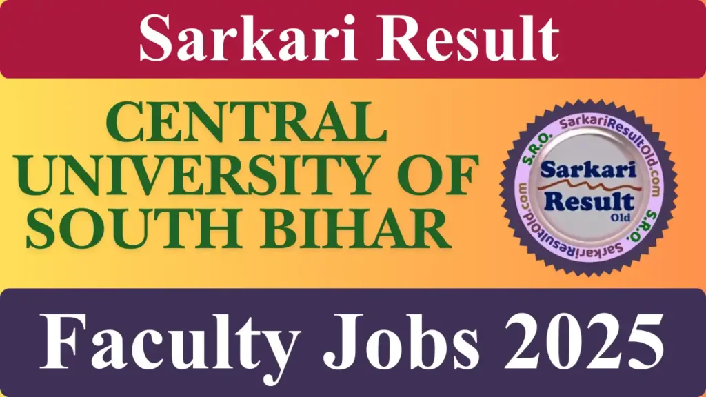 CUSB Faculty Recruitment 2025 Online Form