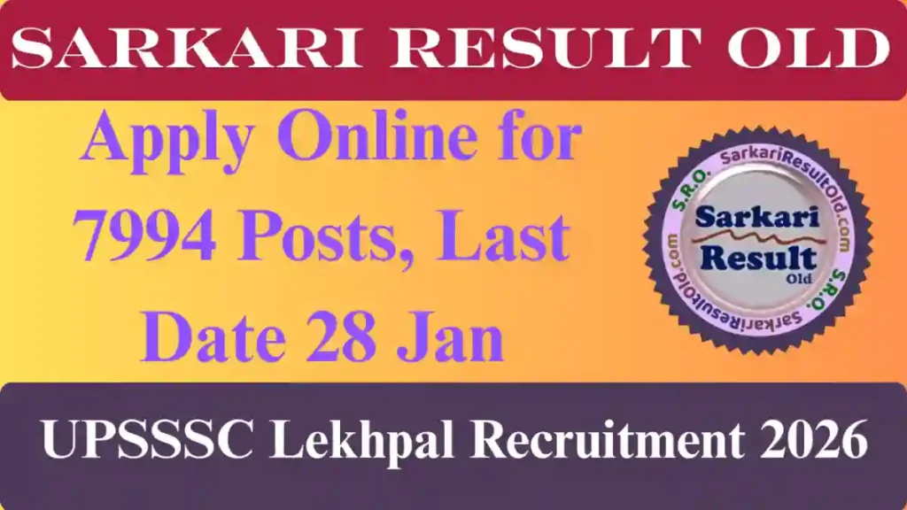 UPSSSC Lekhpal Recruitment 2026