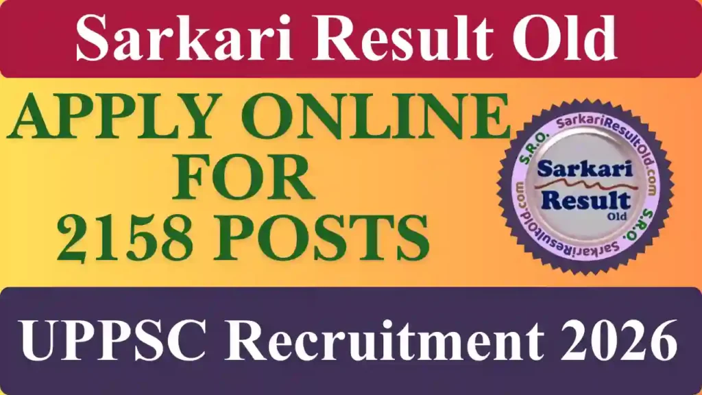 UPPSC Recruitment 2026 Notification