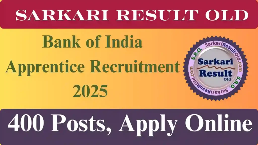 Bank of India Apprentice Recruitment 2025