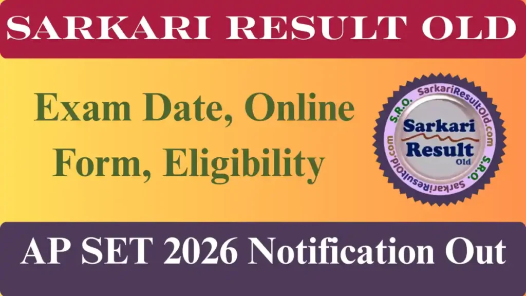 AP SET 2026 Notification Out