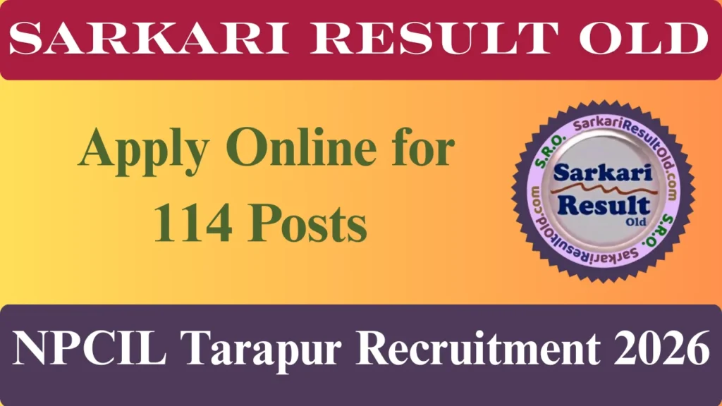 NPCIL Tarapur Recruitment 2026