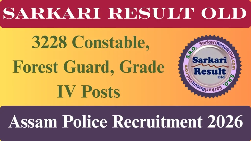 Assam Police Recruitment 2026