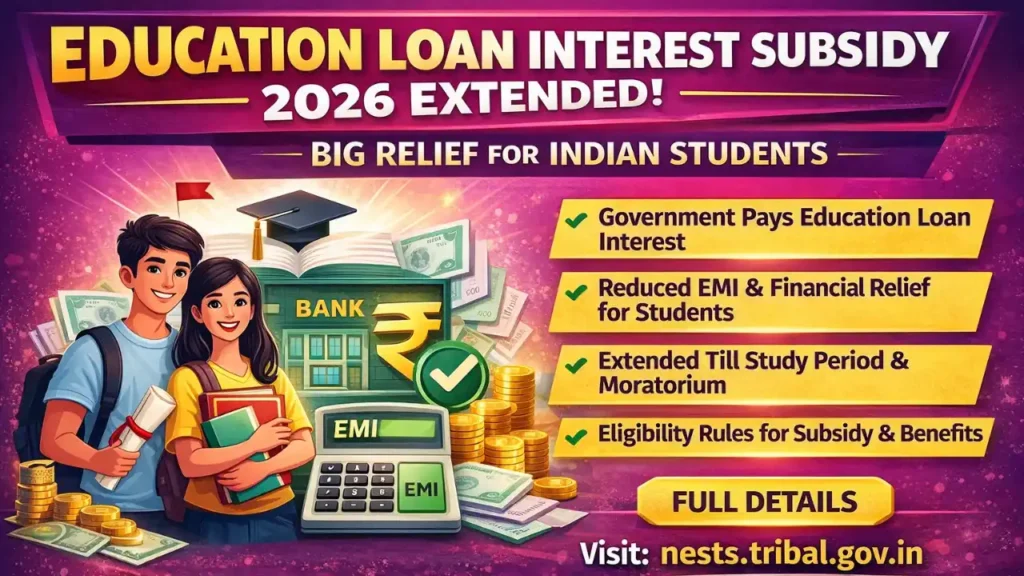 Education Loan Interest Subsidy 2026