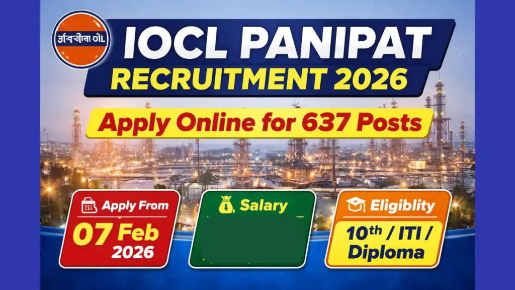 IOCL Panipat Apprentices Recruitment 2026