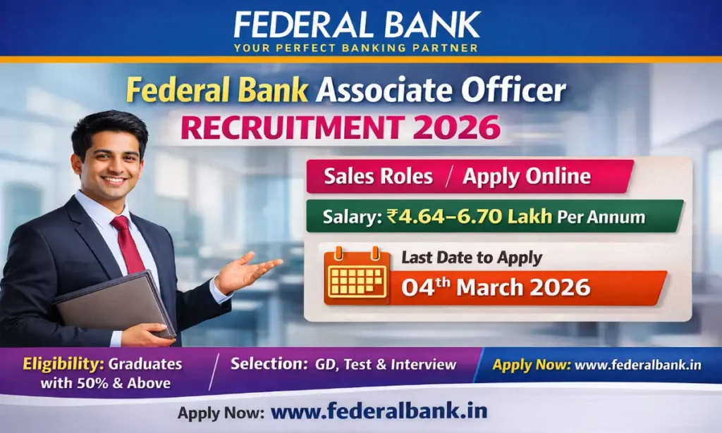 Federal Bank AO Recruitment 2026